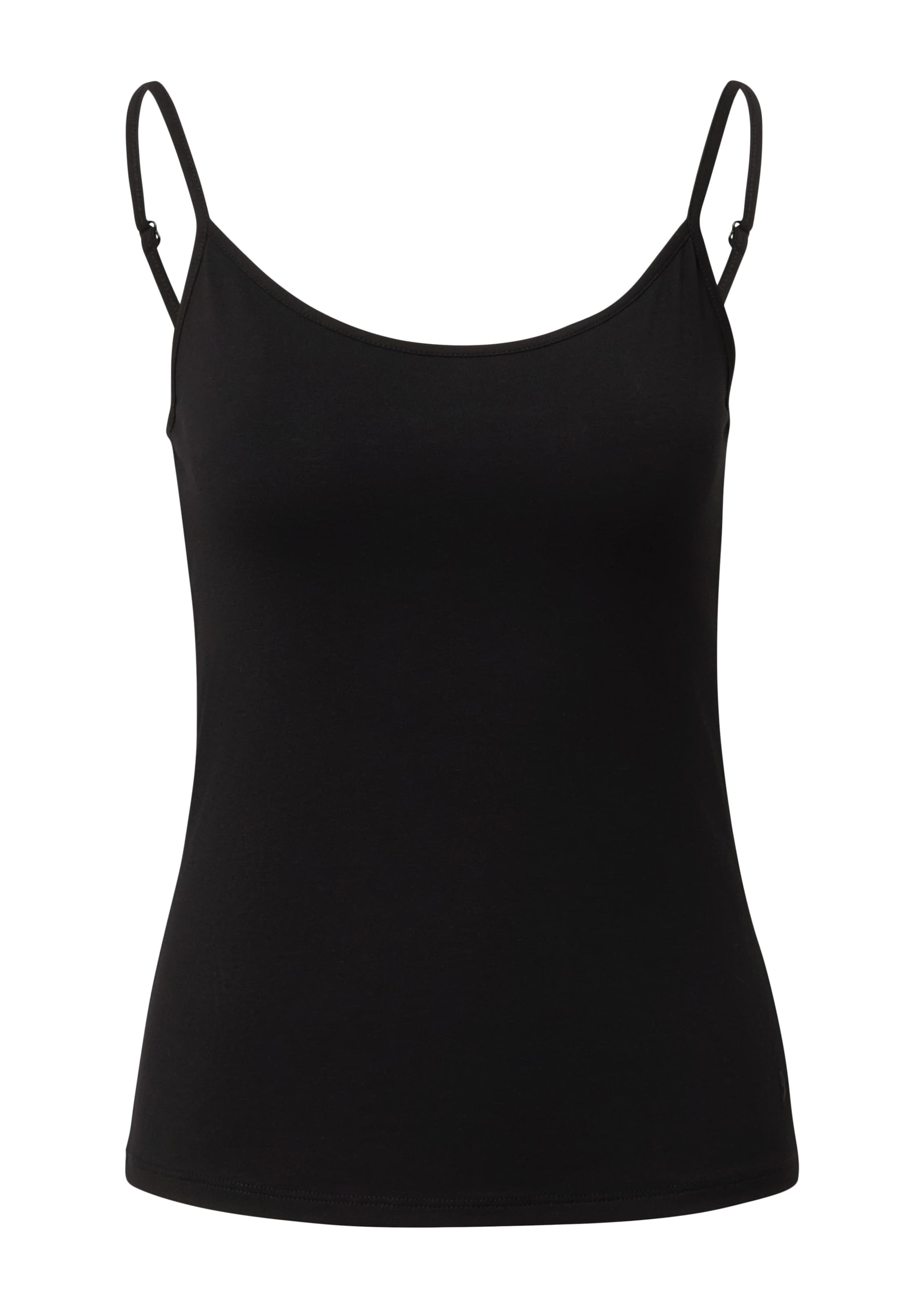 T-shirt COMMA en noir : devant