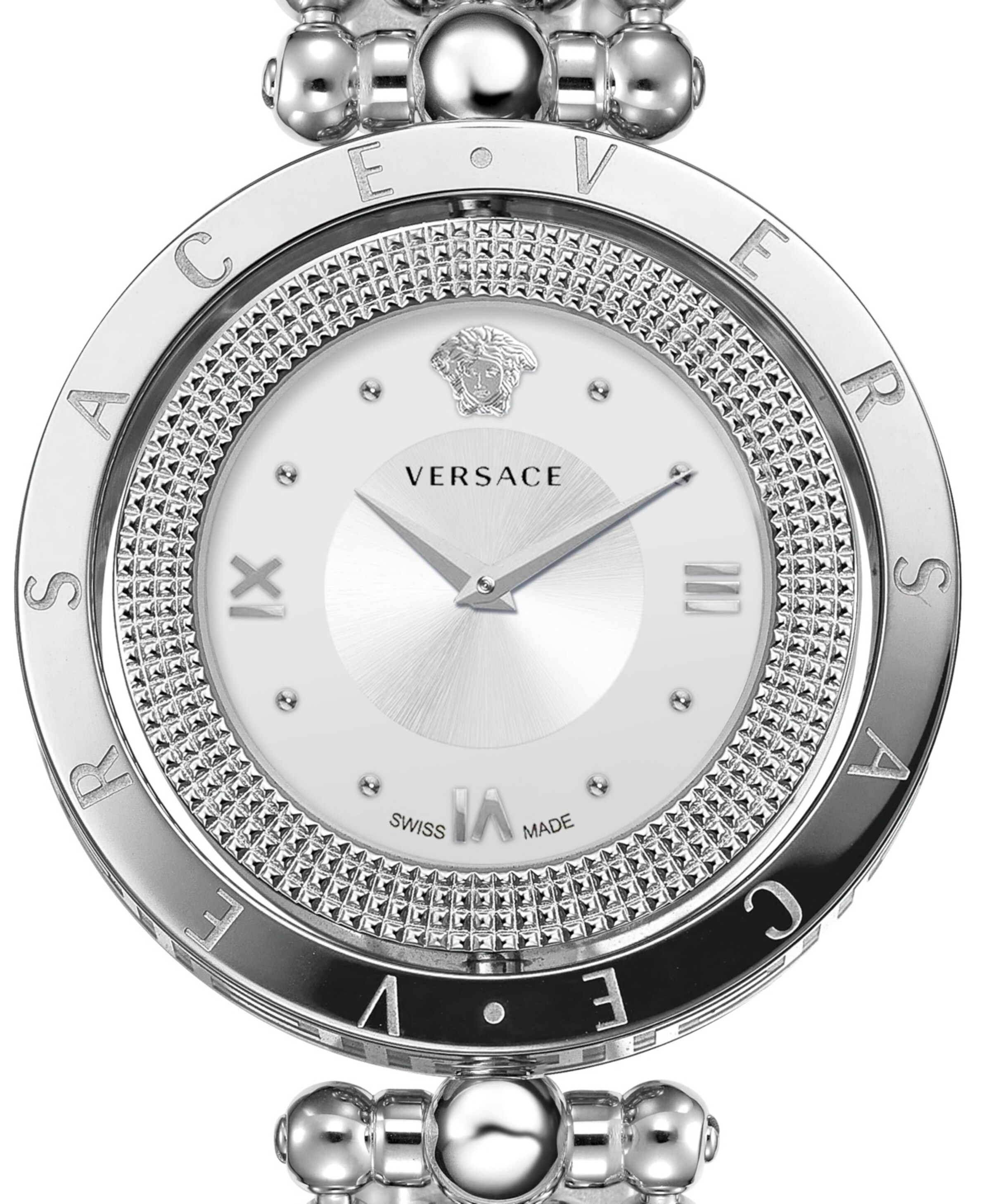 VERSACE Analoog horloge 'Eon' in Zilver