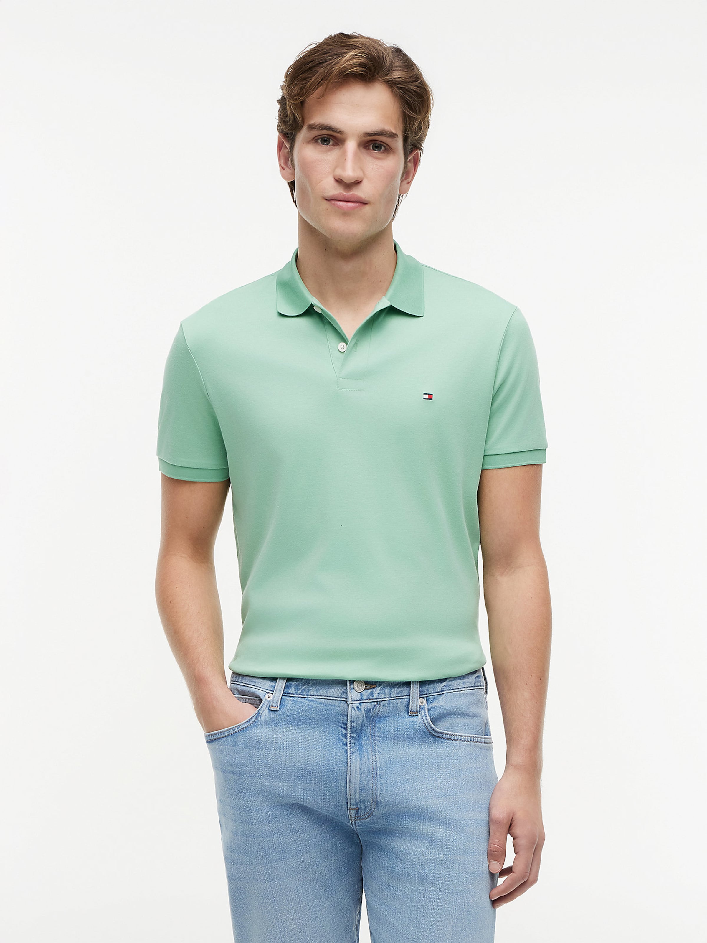TOMMY HILFIGER Shirt in Green: front