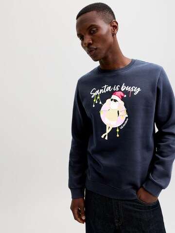 Sweat-shirt JACK & JONES en bleu