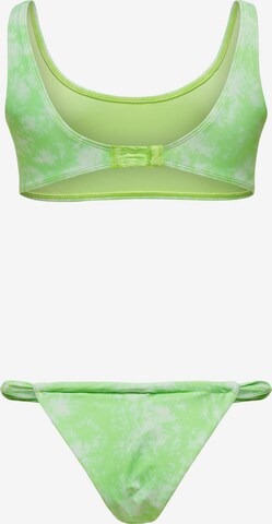 ONLY Bustier Bikini 'Amanda' in Groen