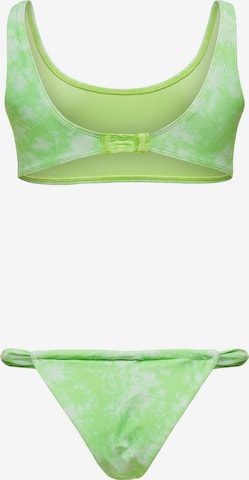 ONLY Bustier Bikini 'Amanda' - zöld