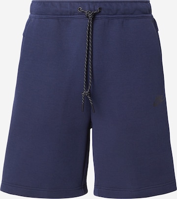 Nike SportswearHlače 'TECH FLC' - plava boja: prednji dio