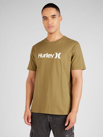 Hurley Functioneel shirt 'ONE & ONLY' in Groen: voorkant