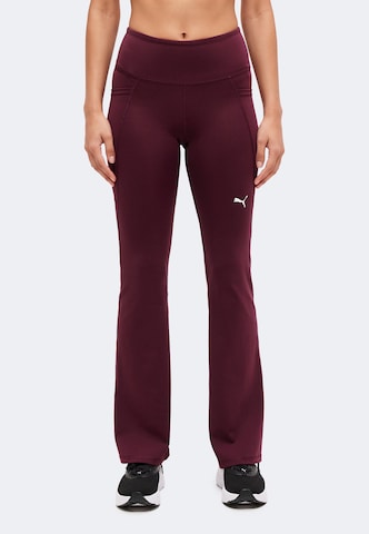 PUMA Bootcut Sportbroek 'TAD ESSENTIALS' in Rood: voorkant