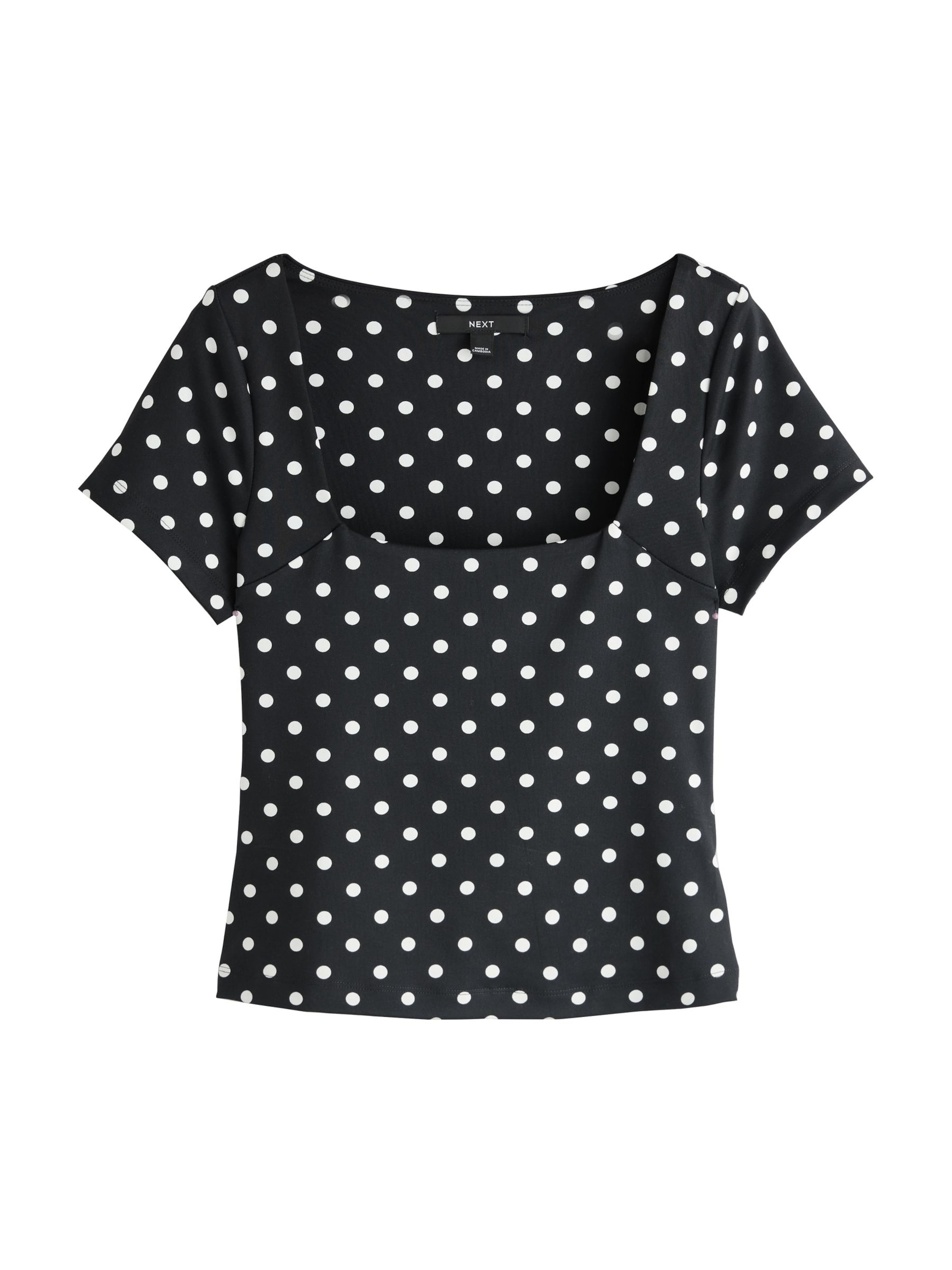 T-shirt Next en noir : devant