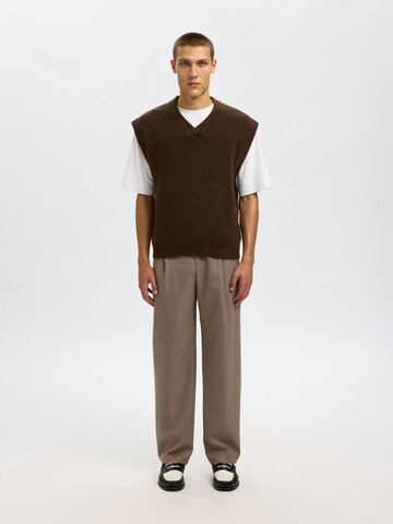 SELECTED - Camiseta sin mangas 'SLHRai' en marrón