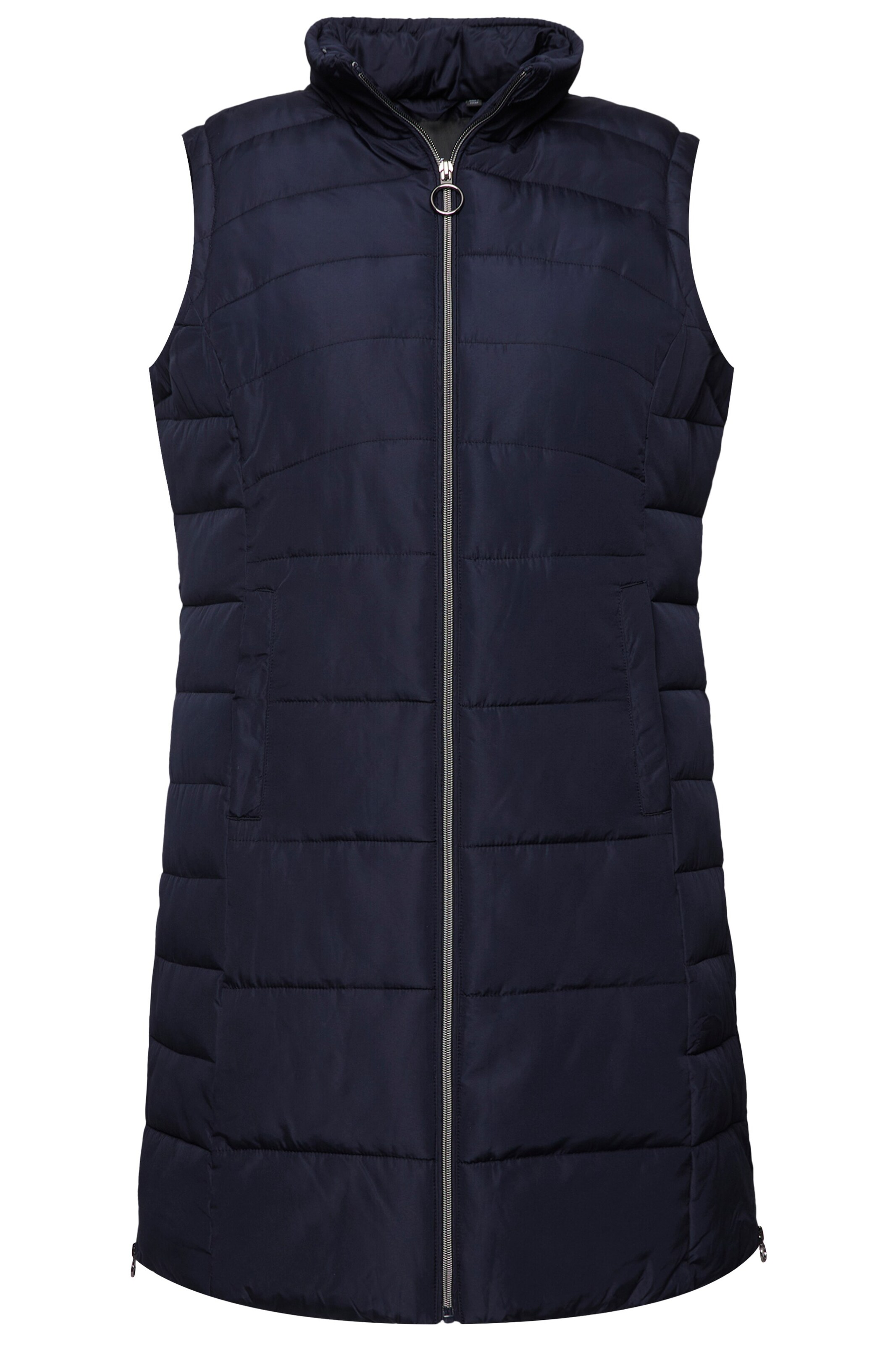 Ulla Popken Bodywarmer in Blauw: voorkant