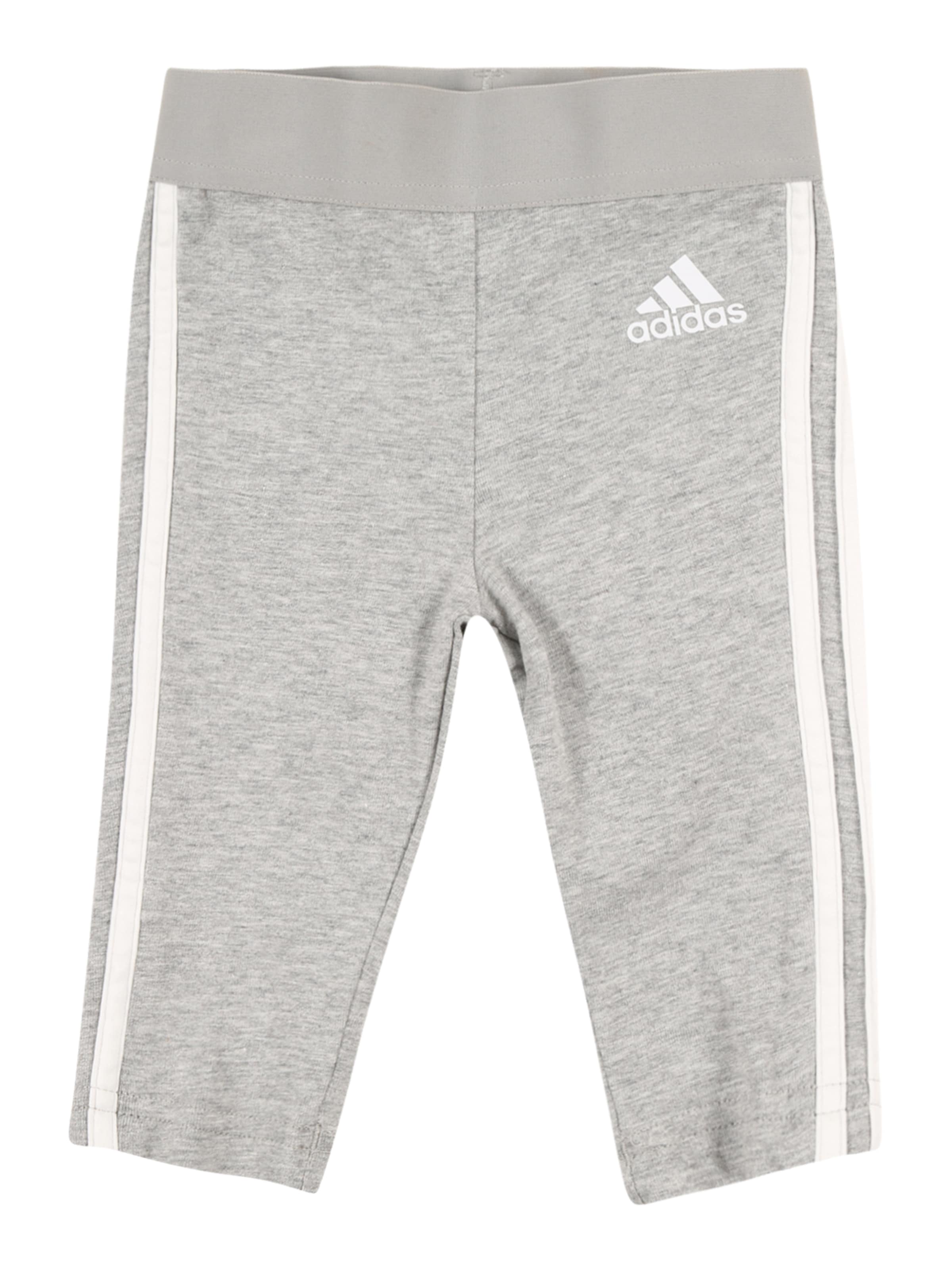 ADIDAS SPORTSWEAR Sportbroek 'Essentials 3 Stripes' in Grijs: voorkant