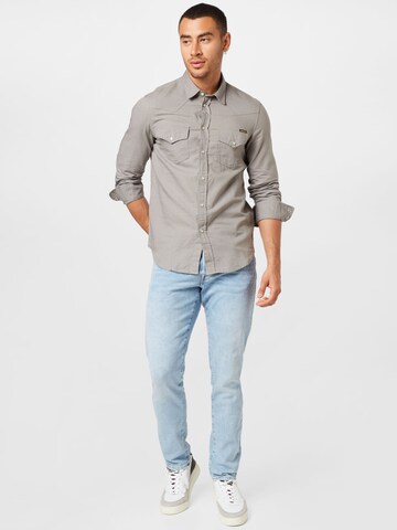 DIESEL Slim fit Button Up Shirt in Grey