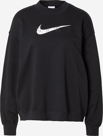 NIKE Sportovní mikina – černá: přední strana