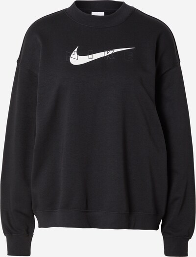 NIKE Sportska sweater majica u crna / bijela, Pregled proizvoda