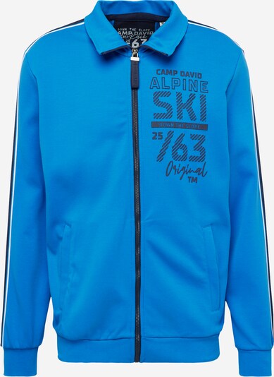 CAMP DAVID Sportiska jaka, krāsa - tumši zils / neona zils / gaiši pelēks / balts, Preces skats