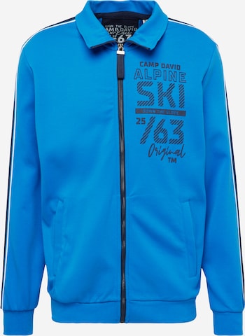 CAMP DAVID Sweatjacke in Blau: predná strana