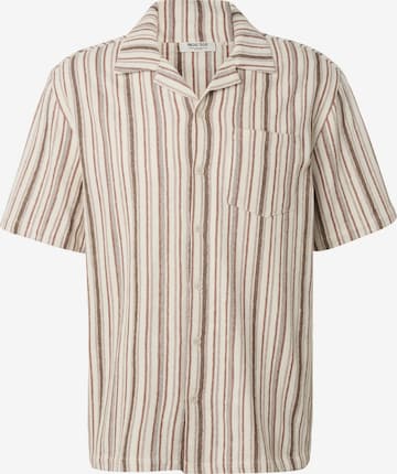 INDICODE JEANS Regular fit Button Up Shirt 'Amari' in Brown: front