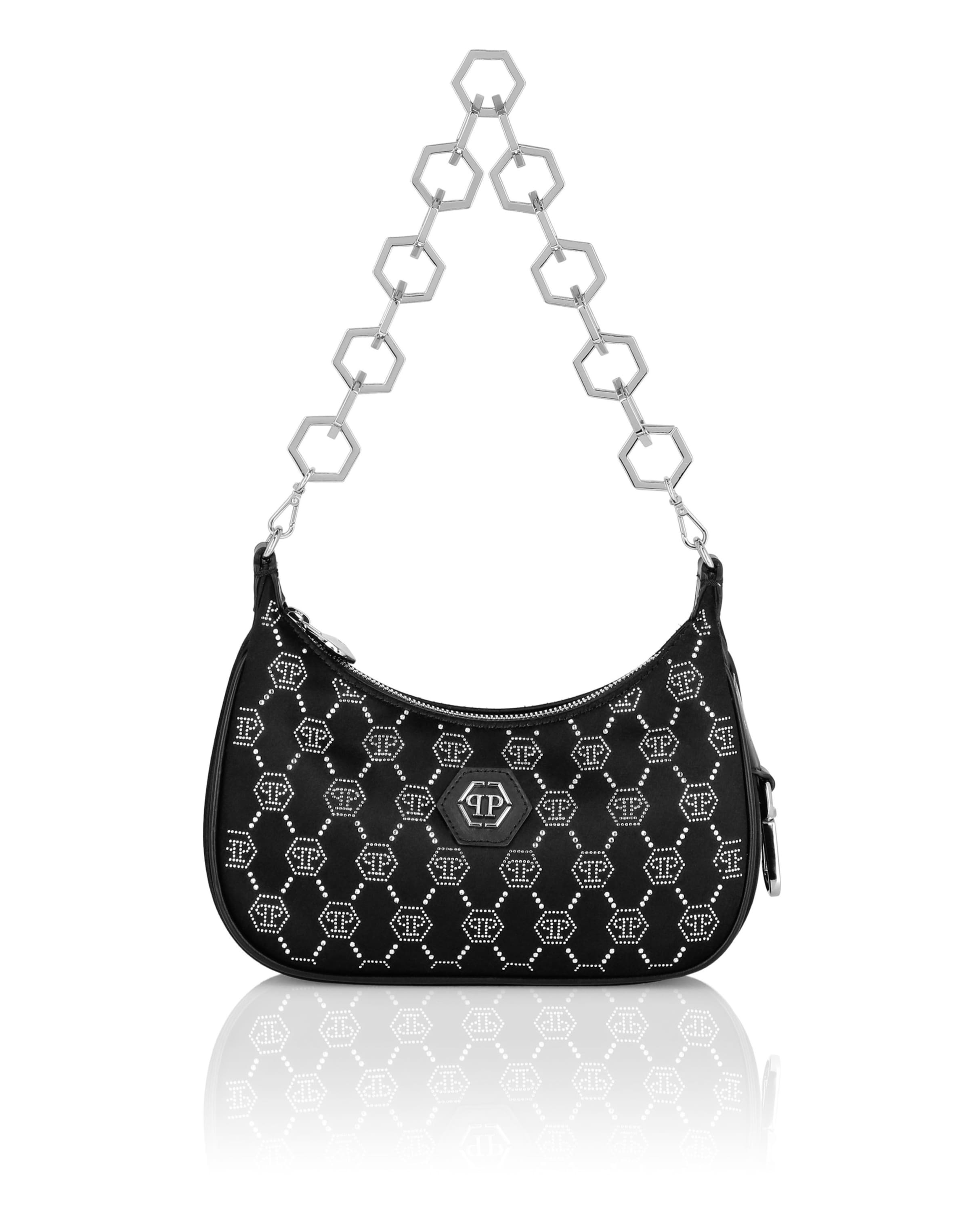 Philipp Plein - Bolso de hombro en negro: frente