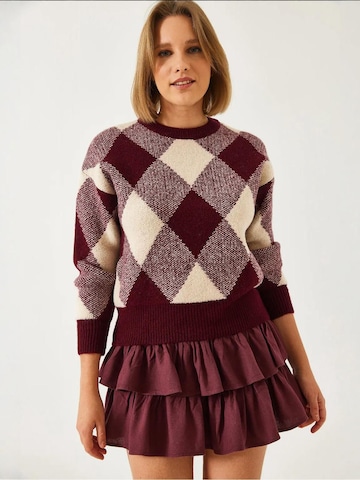 Pull-over 'Pullover' Bianco Lucci en rouge