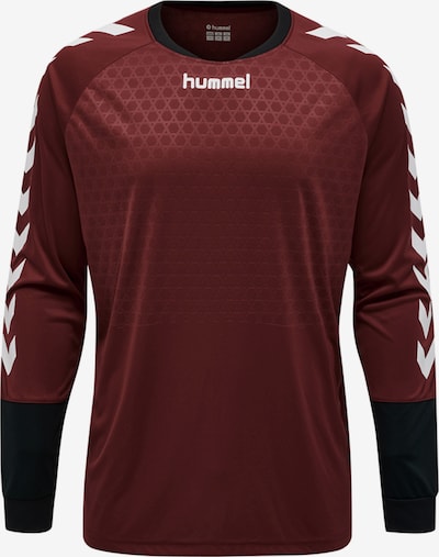 Hummel Functioneel shirt in de kleur Kersrood / Zwart / Wit, Productweergave