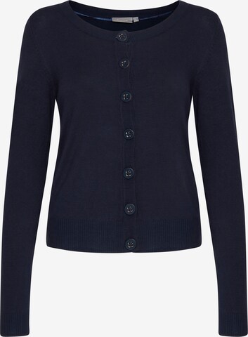 Fransa Knit Cardigan in Blue: front