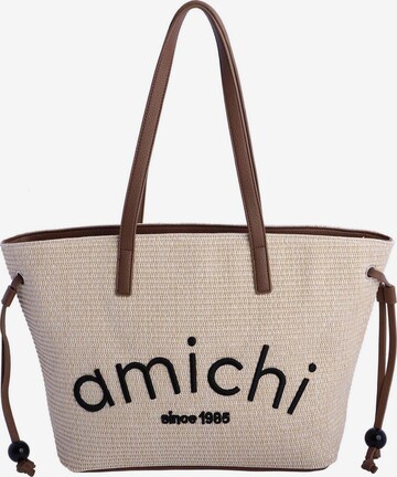 Amichi - Shopper 'Azura' en beige: frente