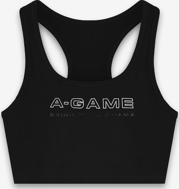 Bustier Soutien-gorge de sport A-Game en noir : devant