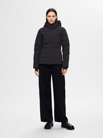 SELECTED FEMME Between-Season Jacket 'RE:DOWN®' in Black