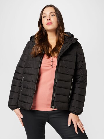 ABOUT YOU Curvy Between-season jacket 'Christine' in Black: front