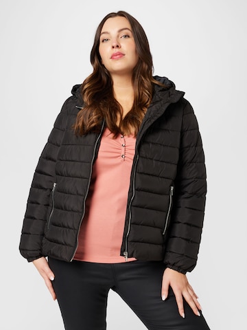 Veste mi-saison 'Christine' ABOUT YOU Curvy en noir : devant