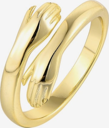 Vielring Ring 'Offener Umarmungsring Liebe' in Gold: Vorderseite