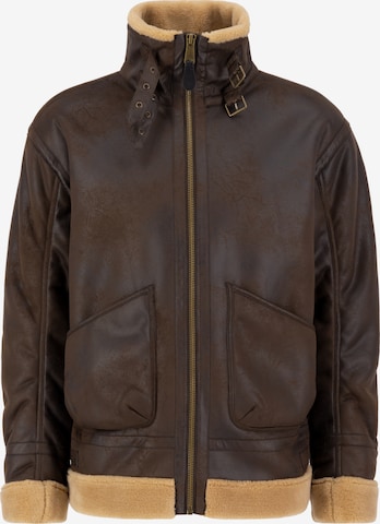 Giacca invernale di ALPHA INDUSTRIES in marrone: frontale