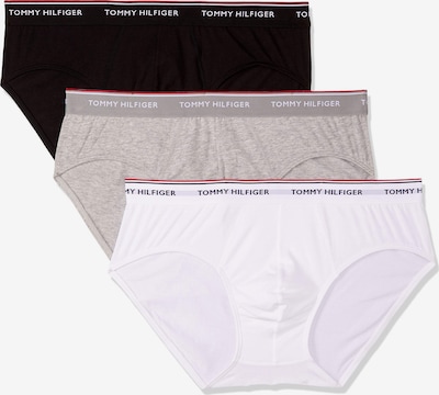 Tommy Hilfiger Underwear Slip u siva melange / crna / bijela, Pregled proizvoda