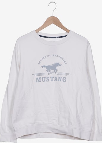 MUSTANG Sweatshirt & Zip-Up Hoodie in L in White: front