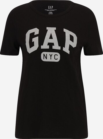 Gap Tall Shirt in Zwart: voorkant