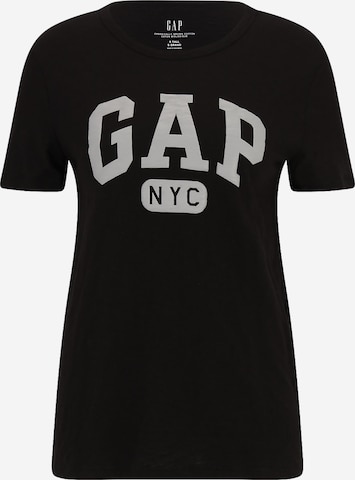 Gap Tall Shirt in Zwart: voorkant