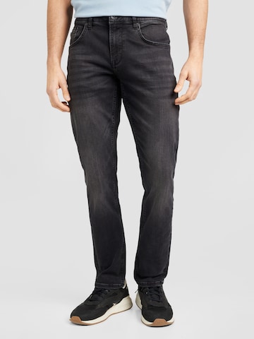 GARCIA Slimfit Jeans in Zwart: voorkant