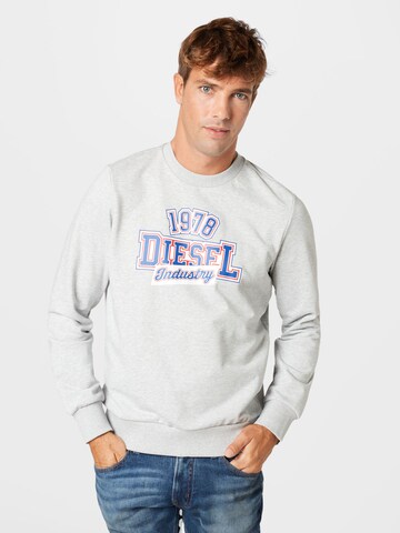 DIESEL - Sweatshirt 'Girk' em cinzento: frente