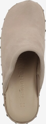 TAMARIS Clogs 'Sabot' i beige