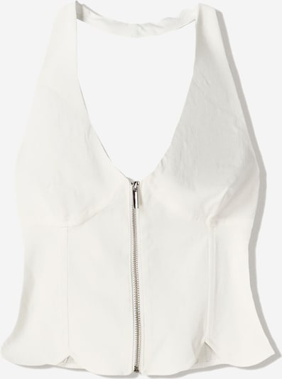 Bershka Toppi värissä valkoinen, Tuotenäkymä