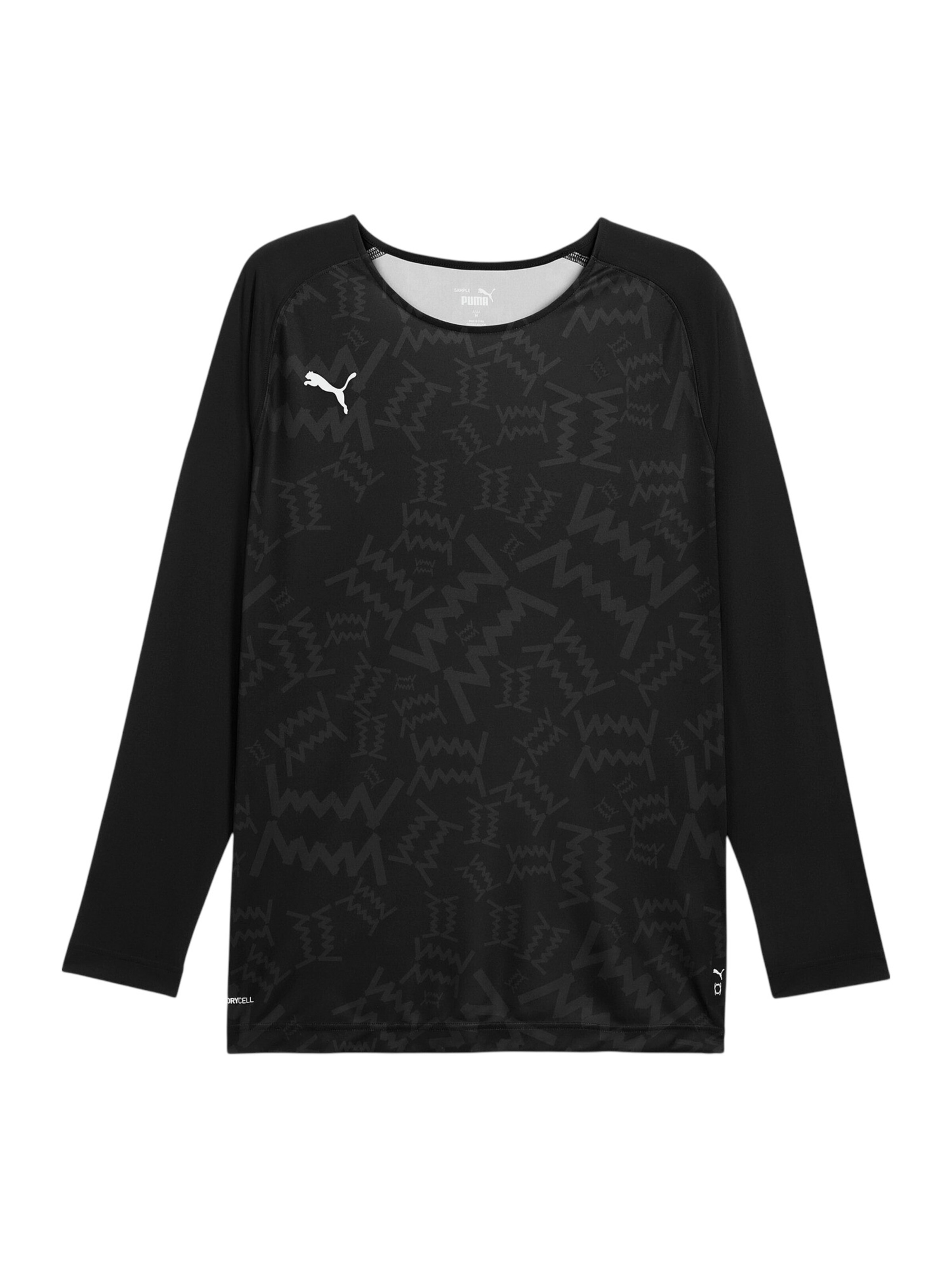PUMA Funktionsshirt 'Teamjaws' in Schwarz: Vorderseite