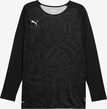 PUMA Funktionsshirt 'Teamjaws' in Schwarz: Vorderseite