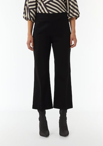 COMMA Flared Broek in Zwart