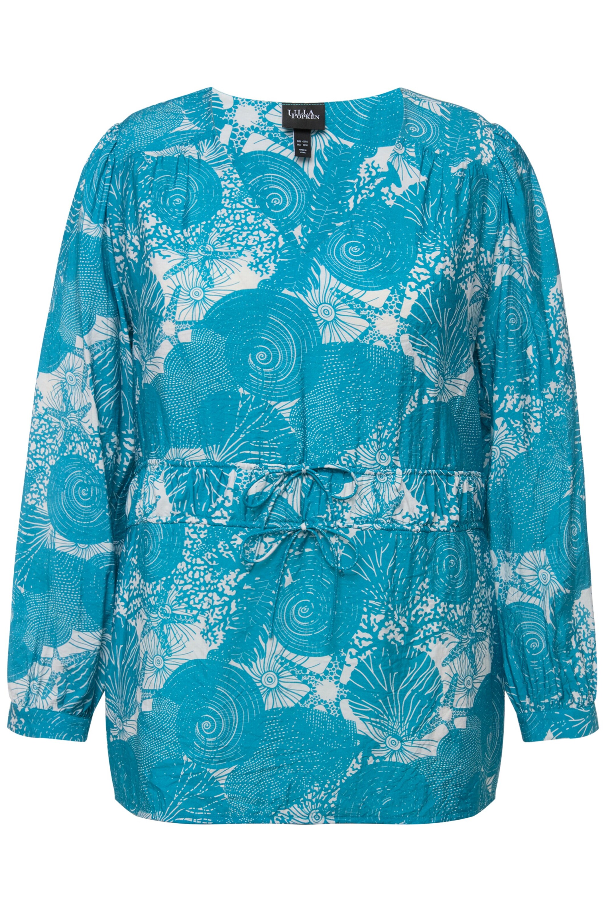 Ulla Popken Bluse in Blau: Vorderseite