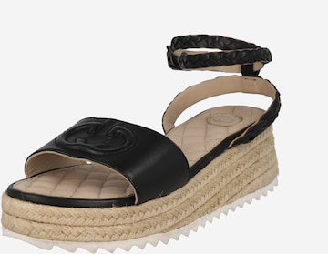 GERRY WEBER Sandalen met riem 'Bari' in Zwart: voorkant