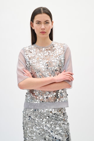 InWear Blouse 'IWDavina' in Zilver: voorkant