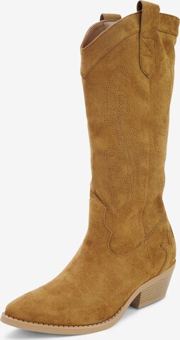 Findlay Cowboy Boots in Brown: front