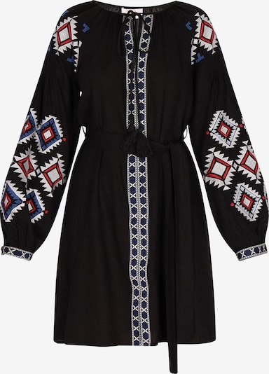 usha FESTIVAL Vestido de verão em vermelho / preto / branco, Vista do artigo