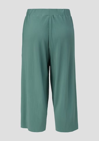 Wide Leg Pantalon s.Oliver Red Label Plus en vert