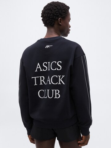 ASICS Športna majica 'TRACK CLUB HERITAGE' | črna barva: sprednja stran