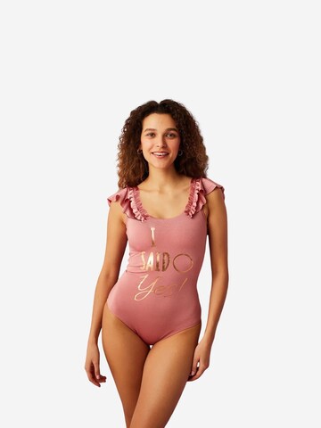 Classique Maillot de bain 'Einteiler' Penti en rose