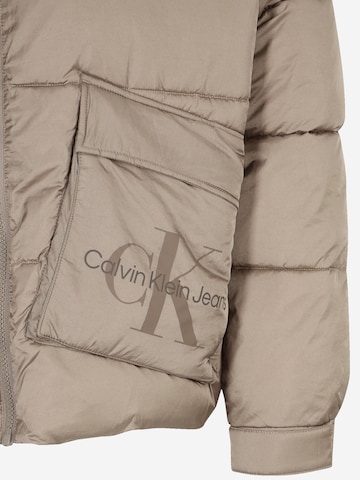 Calvin Klein Jeans Winter Jacket in Beige